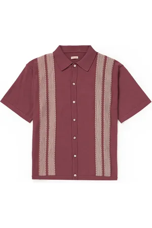 KAPITAL Tennessee Striped Cotton-Blend Jacquard Shirt