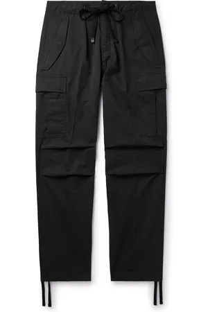 Tom Ford New Enzyme Straight-Leg Cotton-Twill Drawstring Cargo Trousers