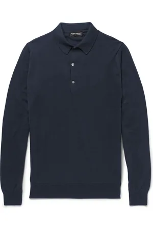 JOHN SMEDLEY Bramwell Fine-Knit Cotton Polo Shirt