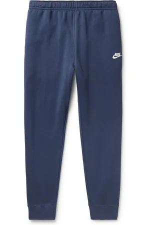 Nike Sportswear Club Slim-Fit Logo-Embroidered Cotton-Blend Jersey Sweatpants