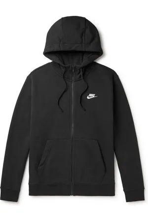 Nike NSW Logo-Embroidered Cotton-Blend Jersey Zip-Up Hoodie
