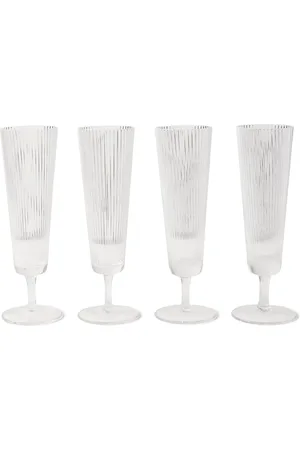 SOHO Set of Four Champagne Flutes