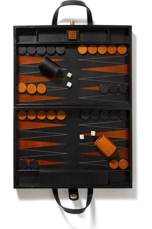 THE CONRAN SHOP Hector Saxe Leather Backgammon Set