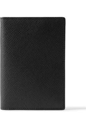 SMYTHSON Panama Cross-Grain Leather Passport Cover
