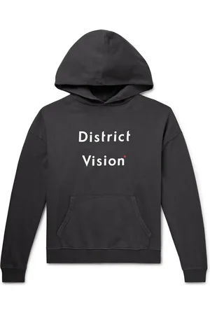 District Vision California Logo-Print Stone-Washed Cotton-Jersey Hoodie