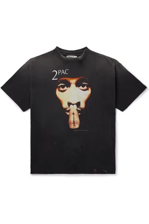 SAINT MXXXXXX 2Pac Printed Cotton-Jersey T-Shirt