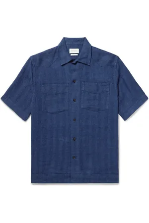 OLIVER SPENCER Santiago Striped Linen Shirt
