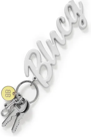 Balenciaga -Tone and Enamel Keyring