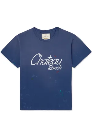 GALLERY DEPT. Chateau Ranch Distressed Printed Supima Cotton-Jersey T-Shirt