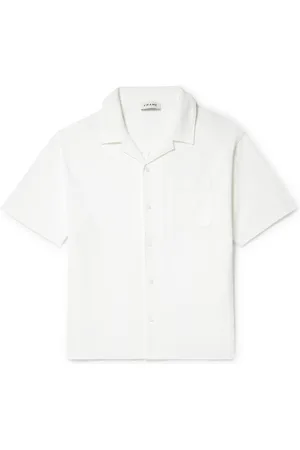 Frame Camp-Collar Cotton-Piqué Shirt