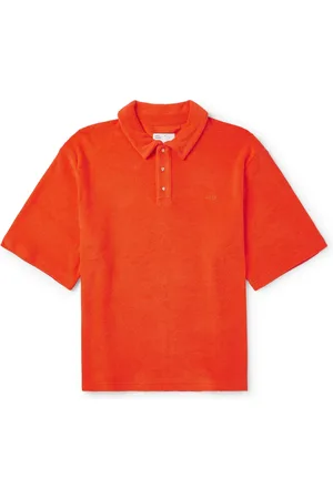 4SDESIGNS Logo-Embroidered Cotton-Terry Polo Shirt