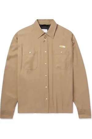 4SDESIGNS Throwing Fits Logo-Appliquéd Twill Overshirt