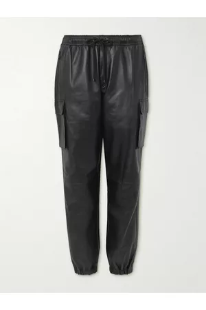 Frame Tapered Leather Cargo Trousers