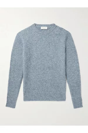 OFFICINE GENERALE Marco Ribbed Wool-Blend Sweater