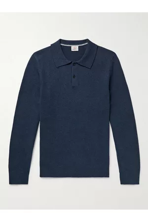 Faherty Jackson Cotton-Blend Polo Sweater