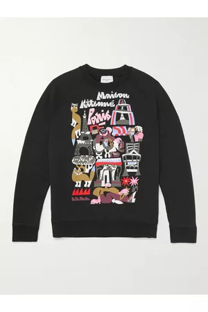 Maison Kitsuné Men Sweatshirts - Bill Rebholz Cotton-Jersey Sweatshirt