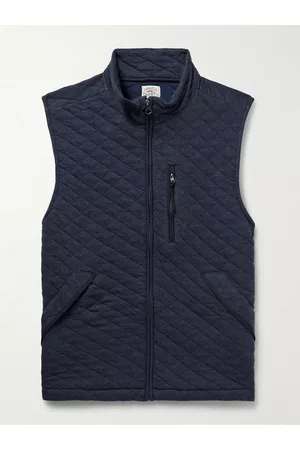 Faherty Epic Quilted Cotton-Blend Jersey Gilet