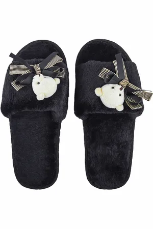 CASSIEY Women Teddy Embellished Sliders