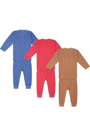 Superminis Unisex Kids Pack Of 3 Solid Thermal Sets