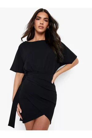 Boohoo Tie-Up Sheath Mini Dress