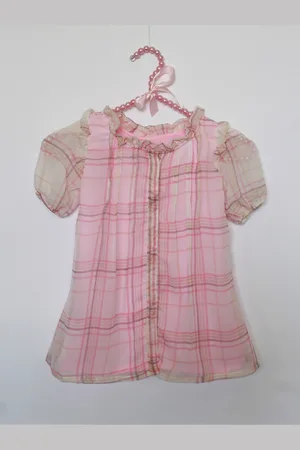 MANY FROCKS & Girls Checked Shirt Dress