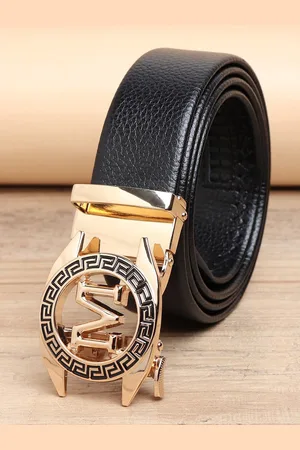 ZORO Men Black Autlock Buckle Belt