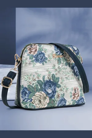 EXOTIC Floral Printed Sling Bag Handbags