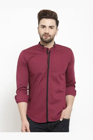 Purple State Men Slim Fit Cotton Casual Shirt