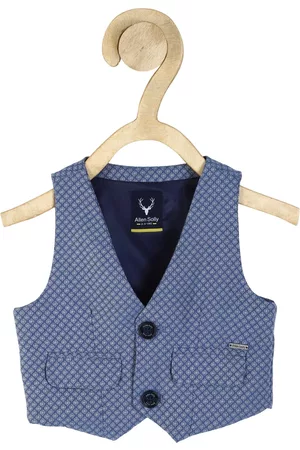 Allen Solly Boys Woven Design Pure Cotton Waistcoat
