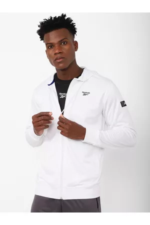 Reebok Men Stand Collar Sporty Jacket