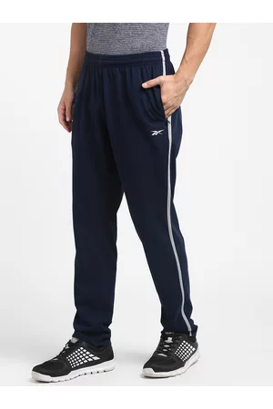 Reebok Men Navy Blue Solid Tensile Sustainable Training RBK- SPEEDWICK Track Pants