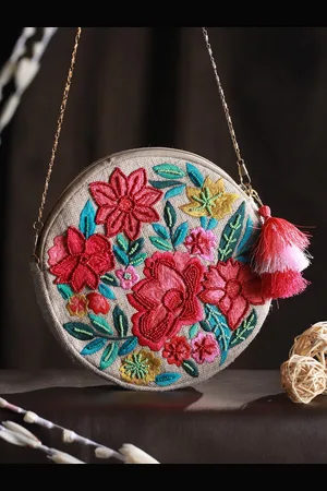 Priyaasi Embellished Structured Sling Bag