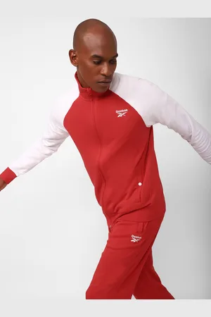 Reebok Men Colourblocked WCE Pure Cotton Sporty Jacket