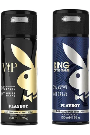 Playboy Men Set of 2 Deodorant Sprays-VIP & King of the Game