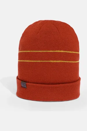 WROGN Unisex Rust Orange & Yellow Acrylic Beanie