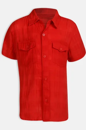 Oxolloxo Boys Red Casual Shirt