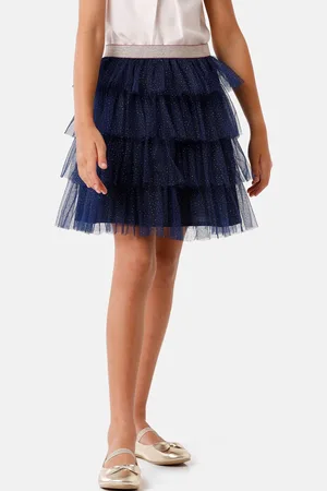 KATE & OSCAR Girls Layered Knee-Length Skirts