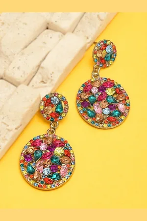 Ami Circular Drop Earrings