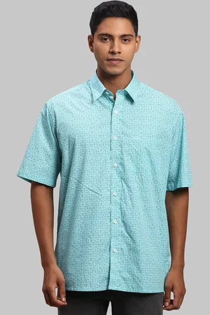 ColorPlus Men Printed Casual Cotton Shirt