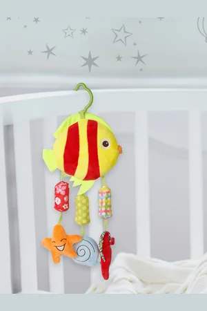 Baby Moo Kids Yellow & Red Ocean Friends Musical Hanging Training Toy