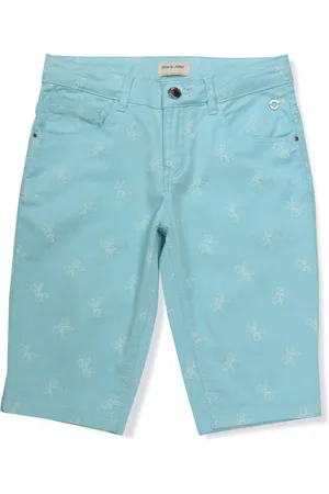 Gini and Jony Girls Printed Cotton Capris
