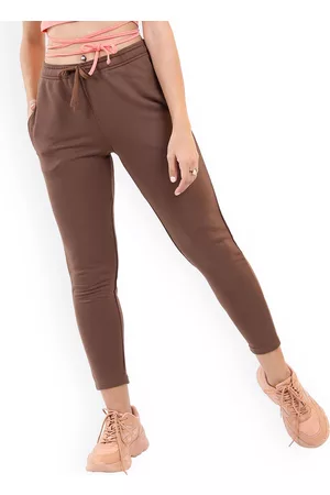 Ketch Women Brown Slim-fit Track Pants