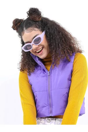 Ketch Women Solid Crop Padded Jacket