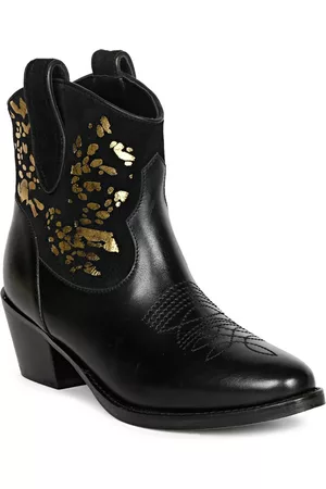 SAINT G. Women Embellished Leather Regular Boots