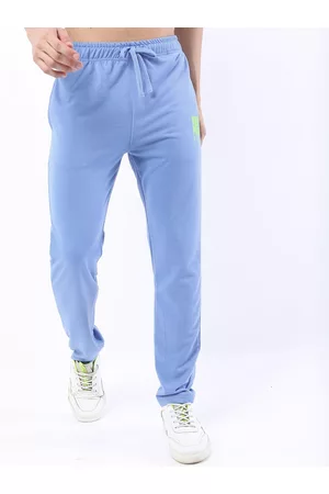 Ketch Men Blue Printed Track Pants