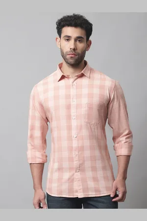 CANTABIL Men Buffalo Checks Cotton Casual Shirt
