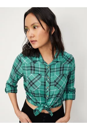 Max Collection Women Tartan Checked Casual Shirt