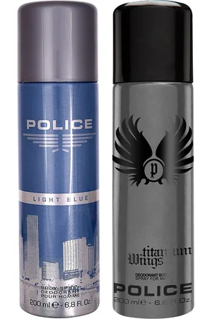 Police Men Set of 2 Deodorants - Light Blue + Wings Titanium - 200ml each