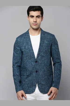 SHOWOFF Men Paisley Printed Slim-Fit Single Breasted Blazer