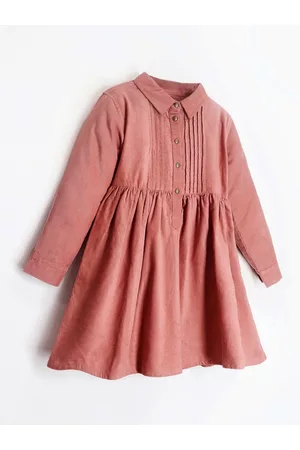 Cherry Crumble Girls Pink Collared Moody Musk Dress